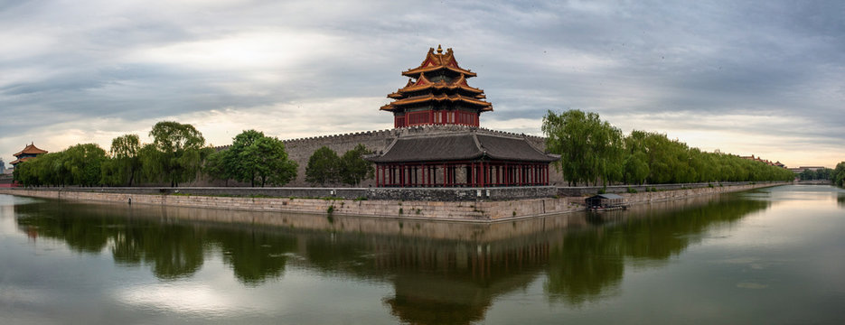 Landscape Of Forbidden City And The Moat