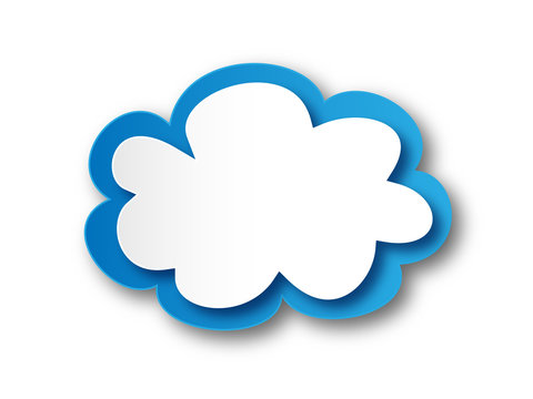 Cloud Icon (button symbol connector blank template vector logic)