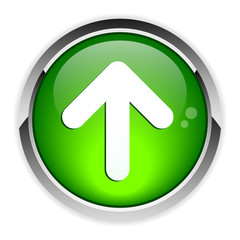 bouton internet up arrow green