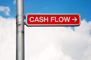 Street sign - Cash flow