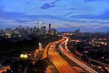 Fototapeta na wymiar Pejzaż Kuala Lumpur