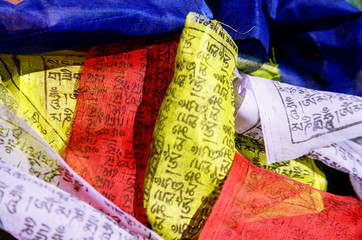 Colorful Buddhist Banners