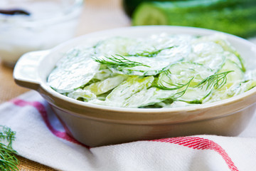 Cucumber with Celery and Dill salad