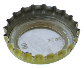 Isolated Yellow Metal Cap