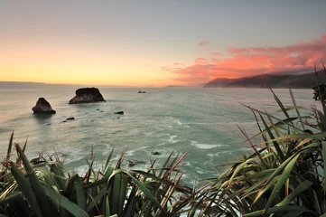 Poster Kustlandschap van de westkust, Nieuw-Zeeland © mohdnadlyaizat