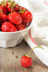 A bowl of strawberries