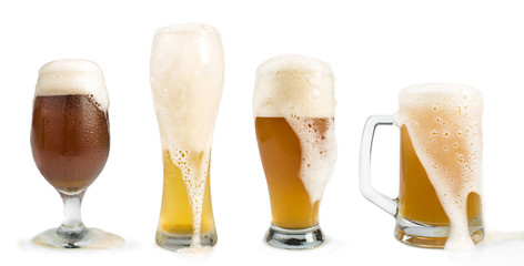 Mug filled with beer