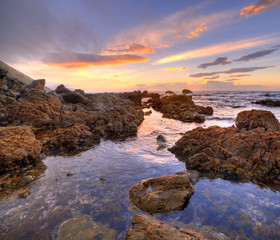Beautiful Beach during Evening at New Zealand