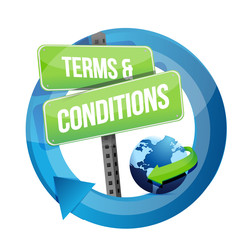 terms and conditions road sign illustration - obrazy, fototapety, plakaty