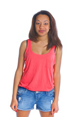 Obraz premium Young smiling girl