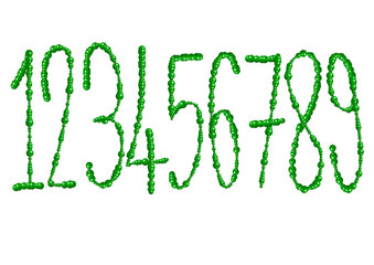 Yeşil balon rakamlar © sedric