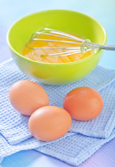 raw eggs
