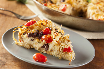 Homemade Baked Pasta Pie