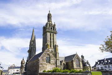 Fototapeta na wymiar Gothic church in Brittany, France