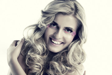 Fototapeta premium Beautiful Woman with Luxury Makeup
