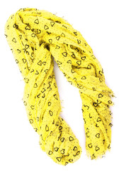 Fashionable female scarf isolated on white