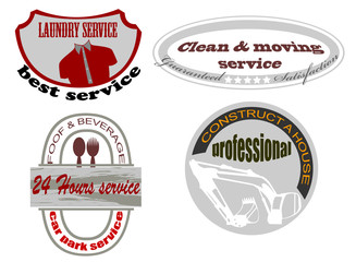 Obraz premium Business badges label vector background