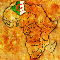 algeria on actual map of africa