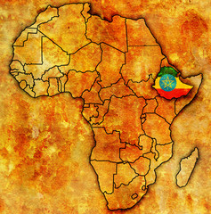 ethiopia on actual map of africa