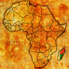 madagascar on actual map of africa