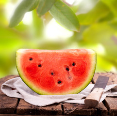 Wassermelone im Garten