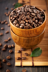Bowl of coffee beans