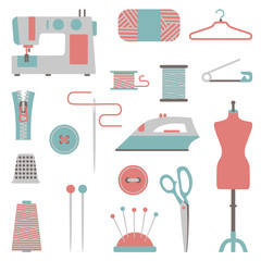 set of sewing icons - 53707189