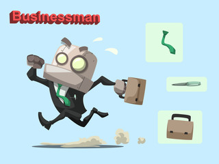 robot businessman