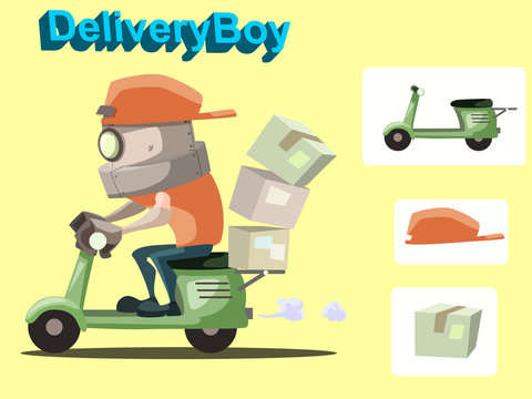 robot delivery boy