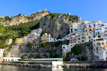Fototapeta na wymiar Village of Amalfi - Wybrzeże Amalfi - południowe Włochy