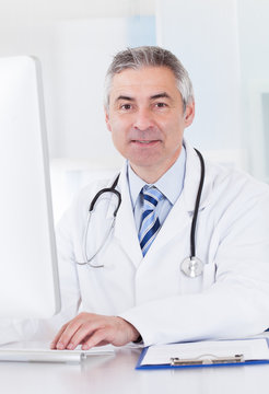 Portrait Of Mature Male Doctor