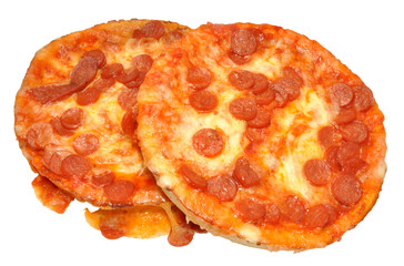 Microwaved Pepperoni Pizzas