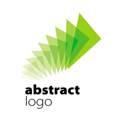 abstract vector logo spectrum curved sheets