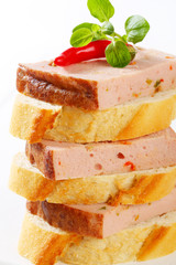Leberkase sandwiches