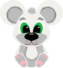 Icon grey mouse