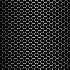 Brushed alloy honeycomb cooling grid texture