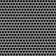 Glossy chrome grid isolated on black seamless texture