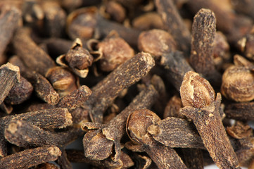 Dried buds of spicy clove