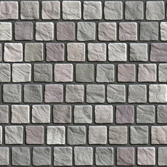 Uneven cobblestone pavement - seamless texture