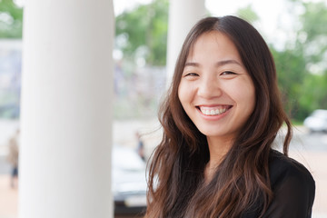 businesswoman smiling