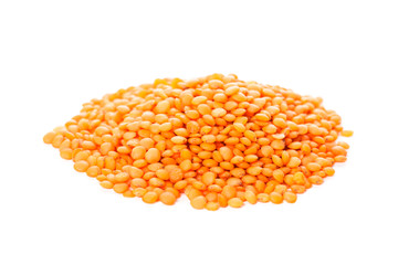red lentils heap