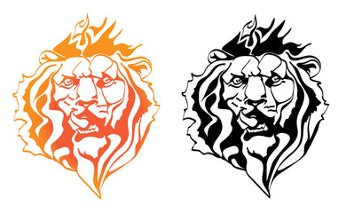 emblem of a lion's head