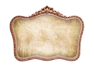 Cadre baroque vintage isolé