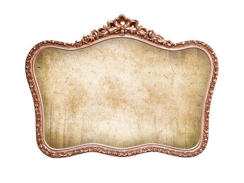 Cadre baroque vintage isol&eacute;