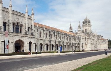 Fototapeta na wymiar Mosteiro dos Hieronimitów w Belém