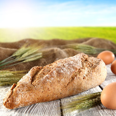 bread and eggs