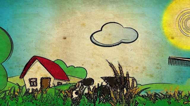 Europa tourism cartoon decorative city capital video