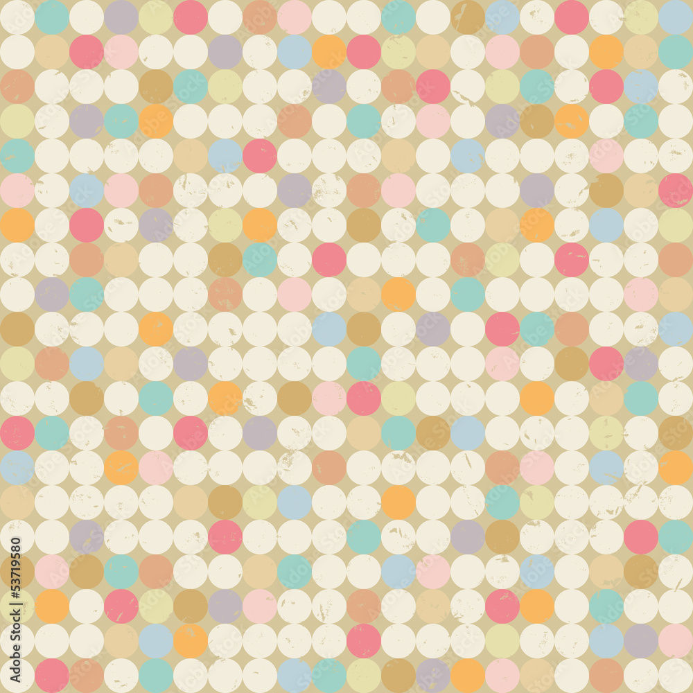 Poster seamless retro pattern