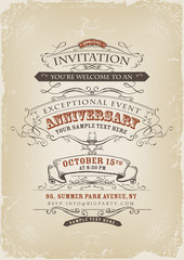 Vintage Invitation Poster