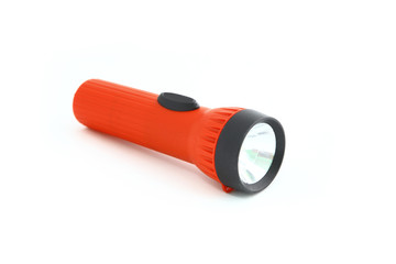 Red flashlight - obrazy, fototapety, plakaty